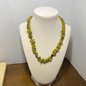 Elegant Yellow Stone Necklace